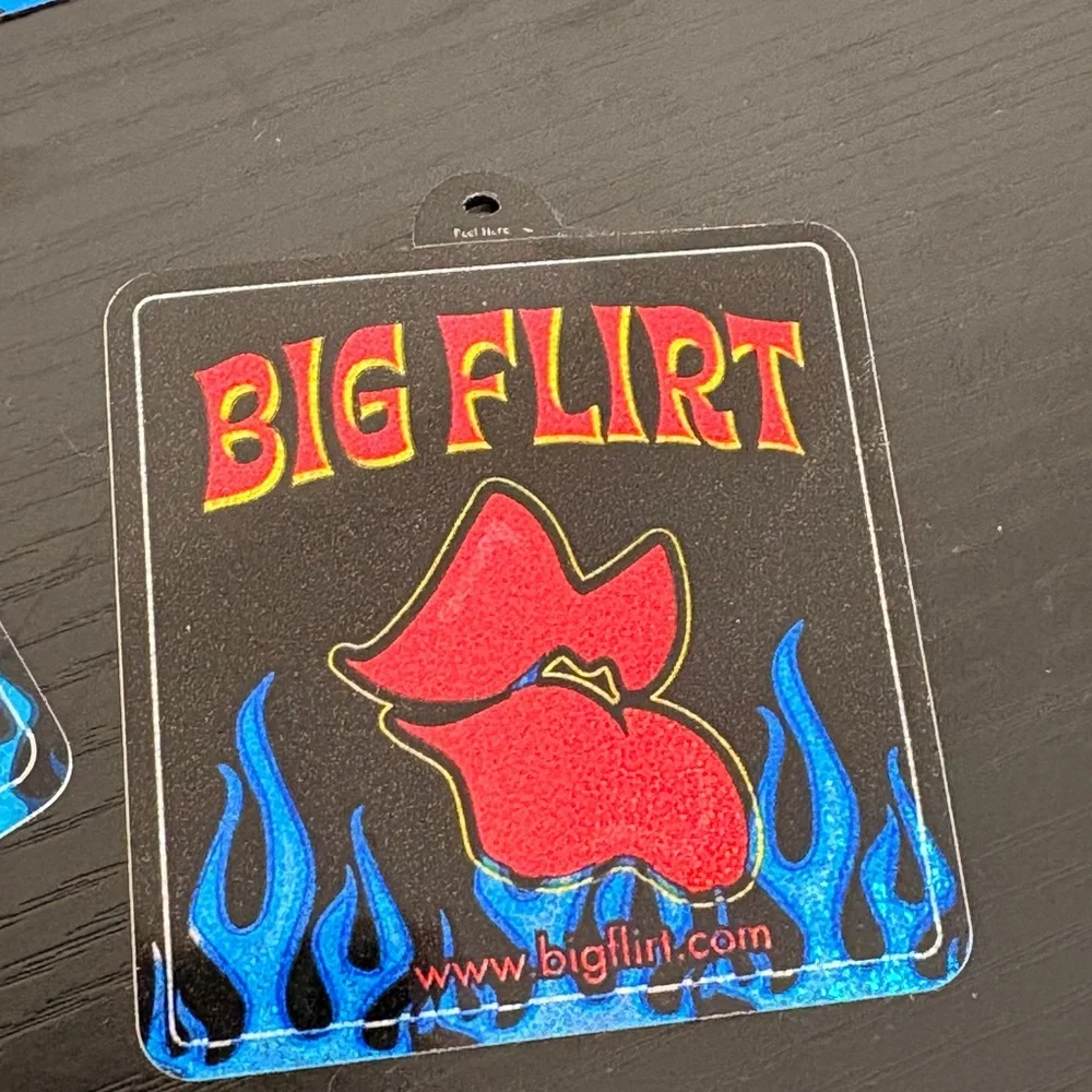 Vintage Y2K Big Flirt Red and Blue Stickers - Picture 6 of 13